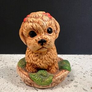 MOORCRAFT DESIGNS Woodlander “Tudor” Stoneware Dog Puppy | Ireland -Hand Painted
